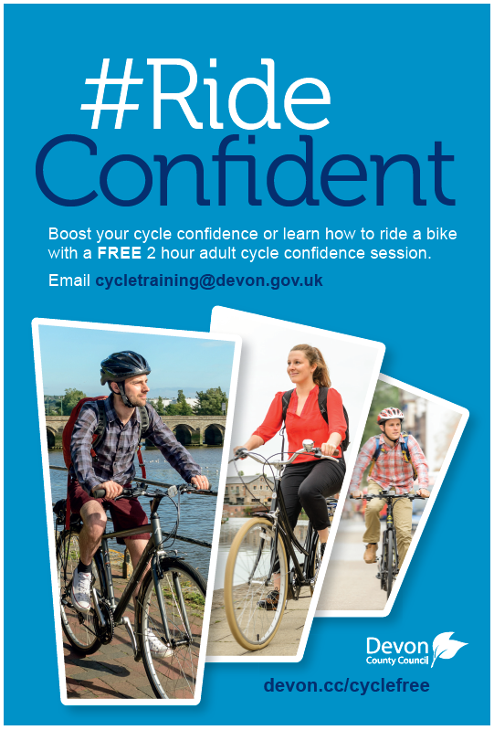 CycleDevon's tweet photo. This #CleanAirDay19SW why not try cycling?
is your journey is less than 3 miles? Cycling is great for your physical & mental health. Switching to more active journeys can improve health, quality of life & reduce air pollution.
#RideConfident: https://t.co/HQfPEzeDfg https://t.co/aiV0X5OCtb