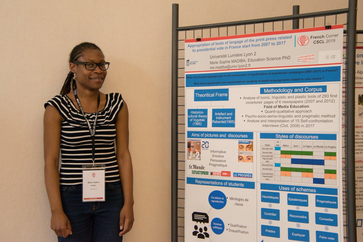 #CSCL2019 French researchers and research engineers are giving a sneak peek of their work 🔍
cc <a href="/IcarLaboratoire/">Laboratoire ICAR</a> <a href="/InsermAuRA/">Inserm Auvergne-Rhône-Alpes</a> <a href="/LIRISLyon/">LIRIS</a> <a href="/univ_lyon2/">Université Lumière Lyon 2</a> <a href="/univ_lille/">Université de Lille</a> <a href="/unistra/">-</a> @univamu <a href="/LIGLab/">LIG</a> @ENSdeLyon