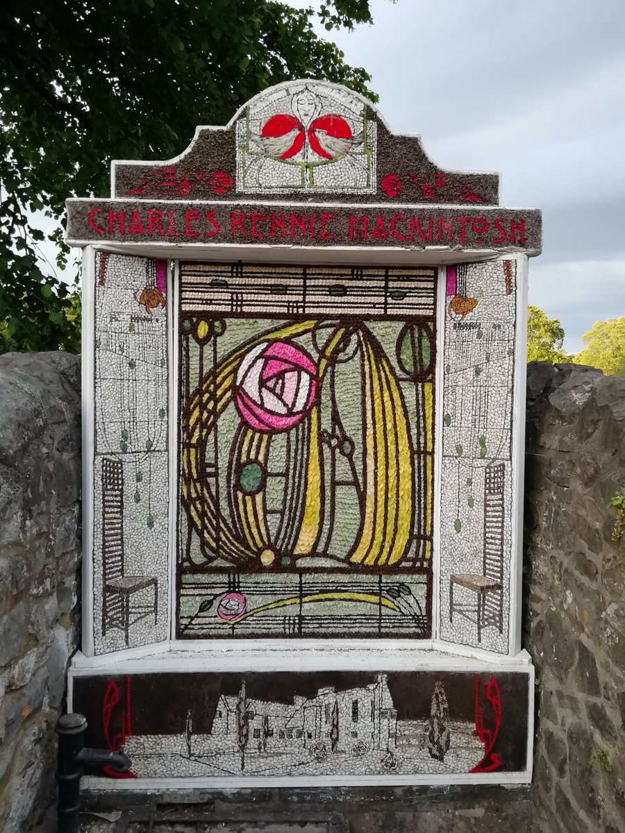 rrswift's tweet image. Interesting well dressings at Ashford in the water for opera loving art librarians into Mackintosh #WellDressings #opera #MadamButterfly