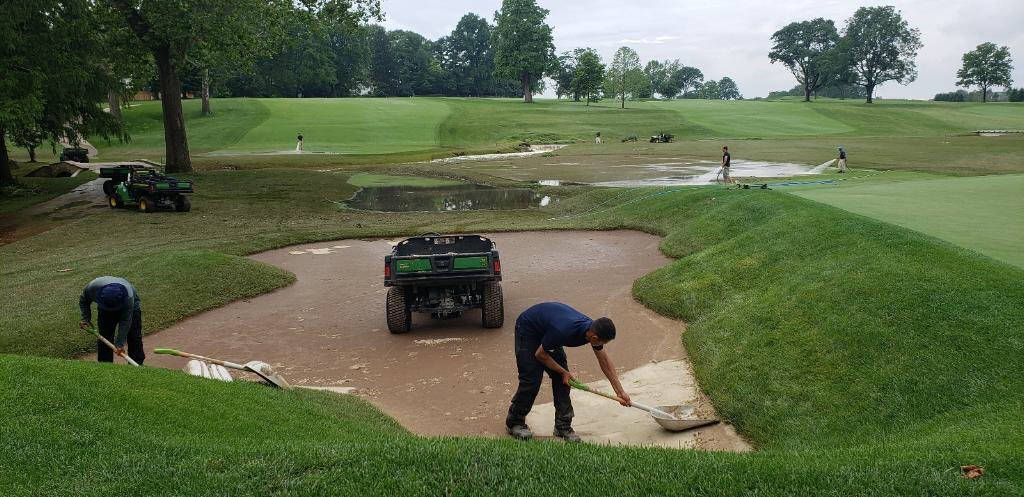 Tough sledding for the team today after 2.5” of rain, but appreciate that they are already getting things ready for tomorrow!