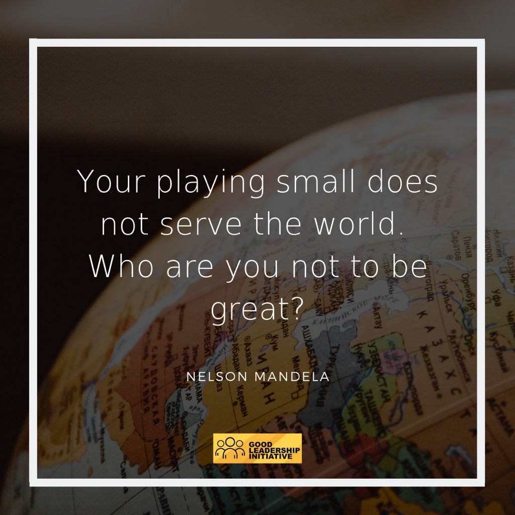 History has shown that the ripple effect of actions can last for generations, affecting the world in ways never imagined. Have you considered what the world is missing because you have not taken that step? Strive to do something significant today. #GLIleadershipseries #WeAreGLI