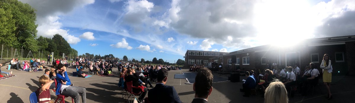 PhilipHowardCHS's tweet image. Our first summer concert outside (and the sun shines - for now!!)