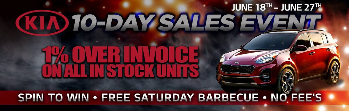 Exciting things happening all the way to June 27. Make sure to stop by on Saturday for a BBQ too. Call 780-444-8645 for more details. #free #BBQ #kwe #salesevent #spintowin
