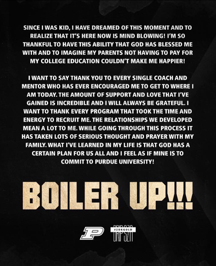 collinsullivan9's tweet image. Jeremiah 29:11 | God I trust you... COMMITTED!!! #BoilerUp 🚂