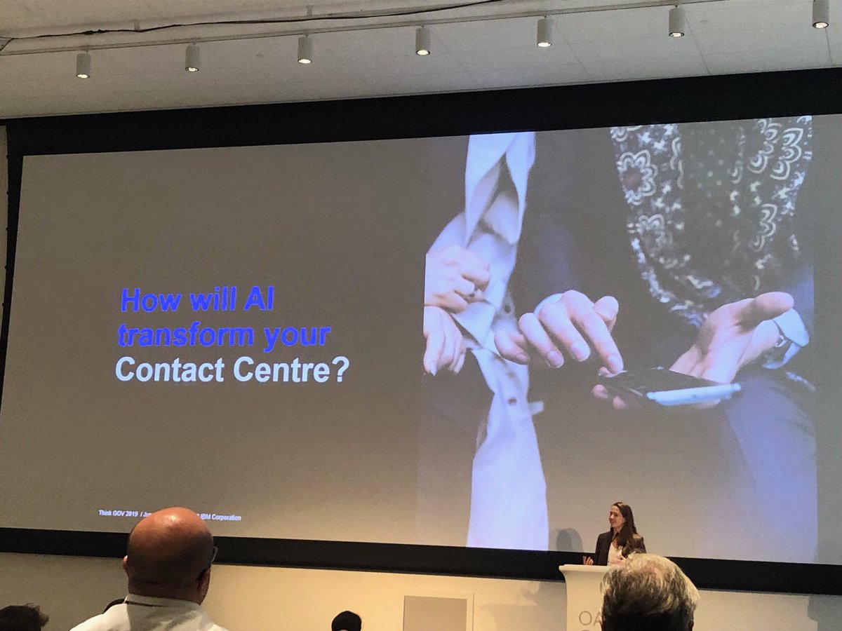 nixonheather2's tweet photo. @IBMCanada #thinkgov listening to how AI and virtual agents will transform contact centre work and employee experience https://t.co/mplxKAXTpS