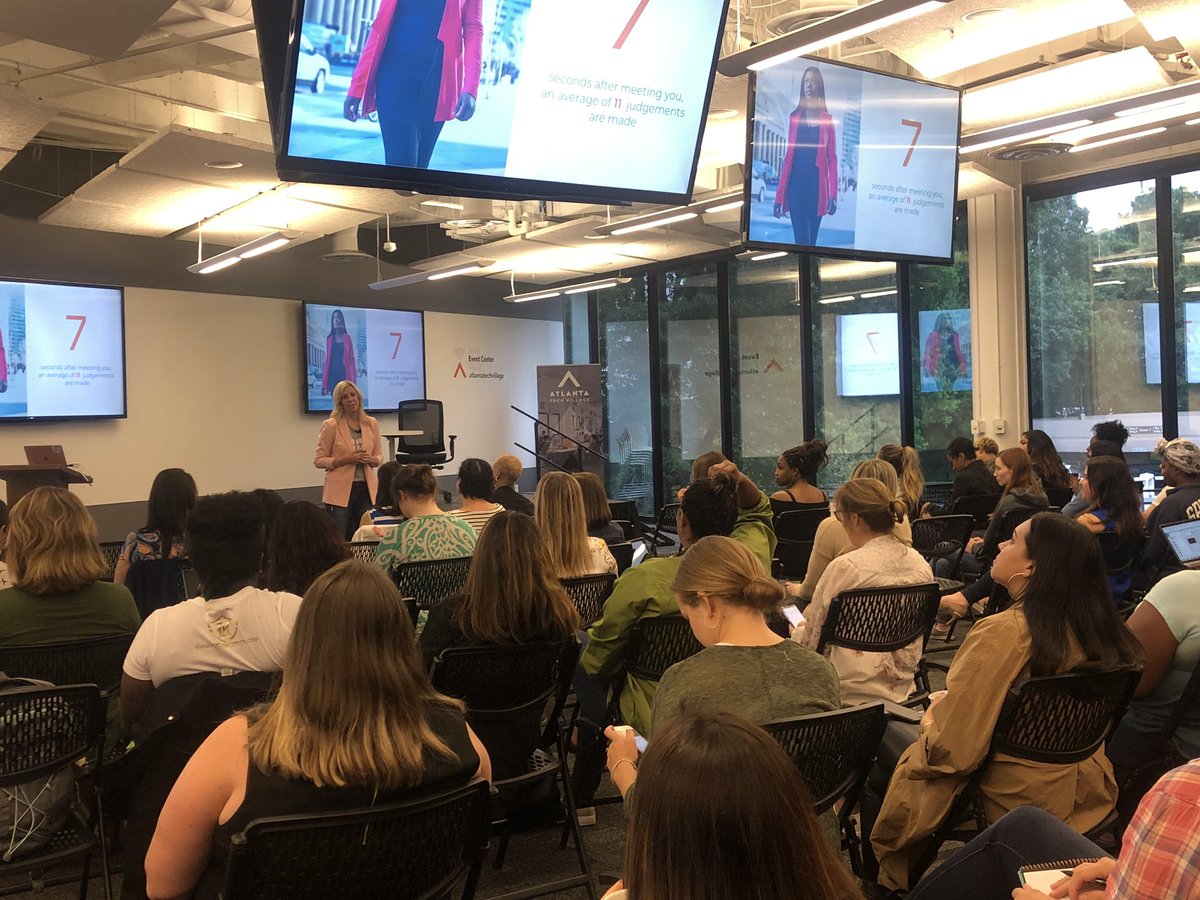 ATLTechVillage's tweet photo. Such a fantastic morning at the Women + Tech Workshop learning about how to build a powerful presence! Thanks @kc_houghton π We hope to see you at the next one! #womenintech https://t.co/vZcVrjKZXE