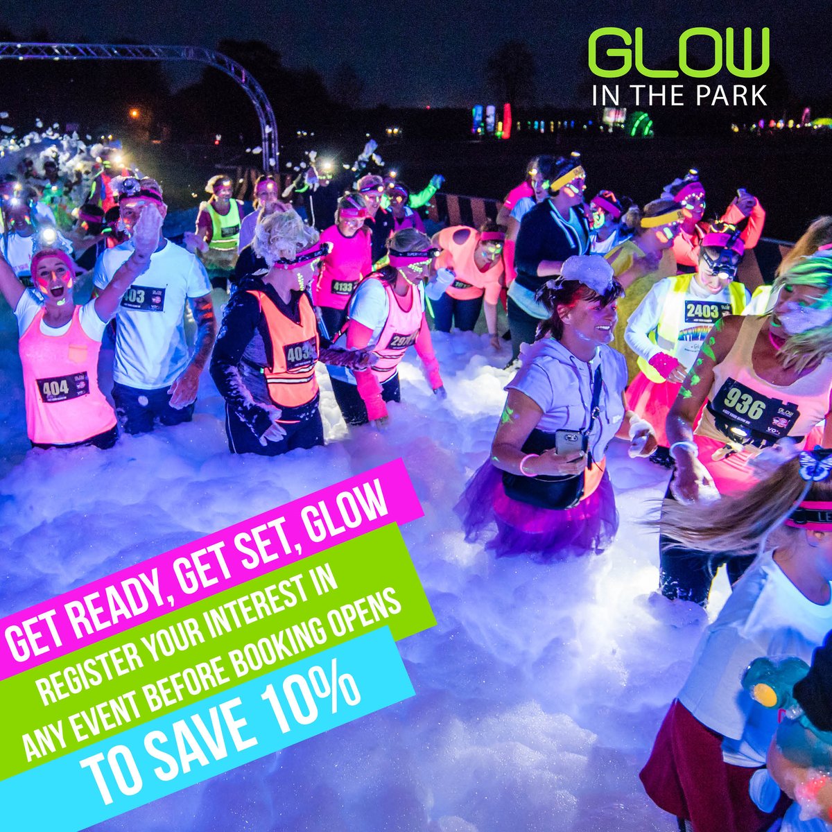 Have you registered your interest for Glow in the Park? If not, follow the link in our bio and register today to get your discount code.
.
.
.
#discount #savemoney #10percentoff #registernow #funrun #runner #neonfun #neontrend #foamparty