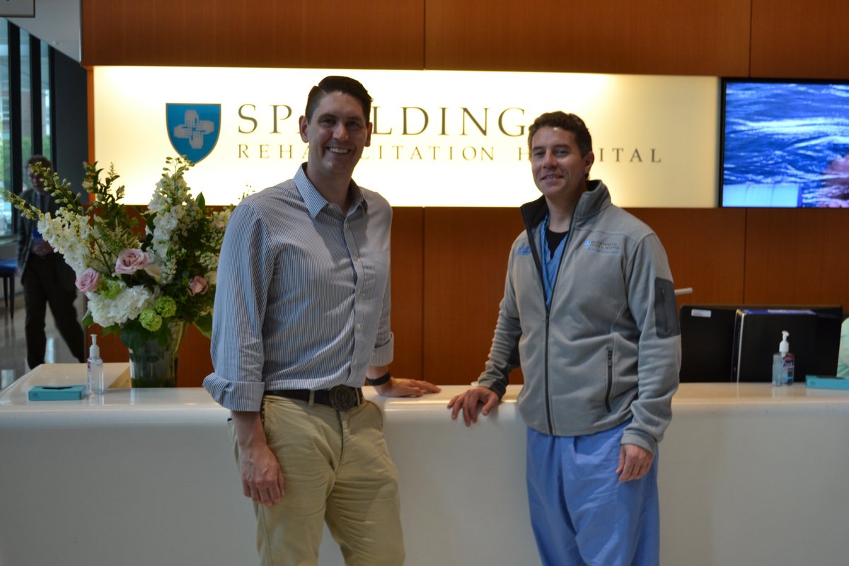SpauldingRehab's tweet photo. Great talk by Nick Dougherty, Director of @MassChallengeHT to talk about digital health innovation and start ups for our Spaulding #Innovation Grand Rounds Lecture Series. Awesome way to keep fostering a culture of innovation for staff and creating better care for our patients. https://t.co/fOeslT9sNk