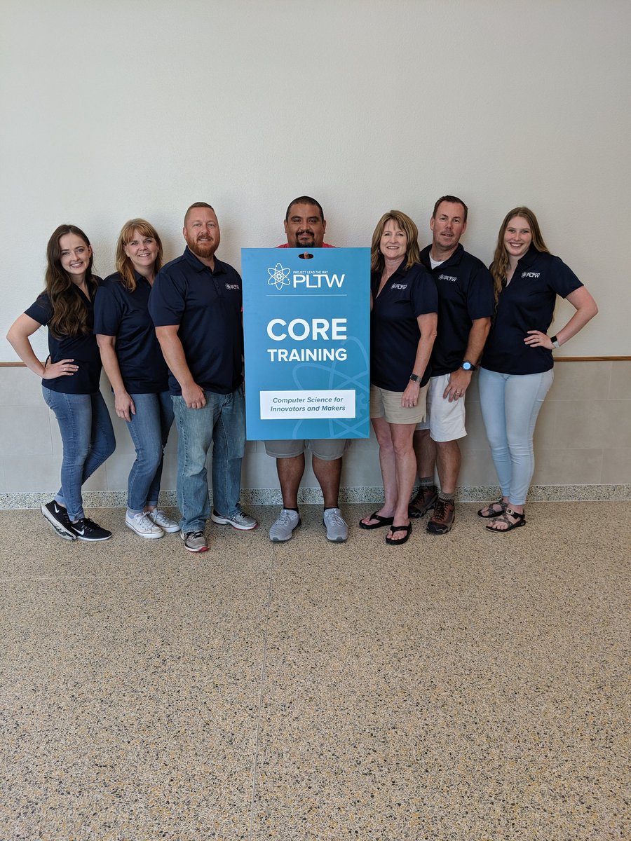 Computer Science training week coming to a close! It's been a good week because of these people. #almostsummer #FunGroup #NorthwestisBest @NisdCTE @NorthwestISD @texaspltw @PLTWorg @Tidwell_MS @Gene_Pike @CTMSBulldogs @LeoAdamsMS @MedlinMS