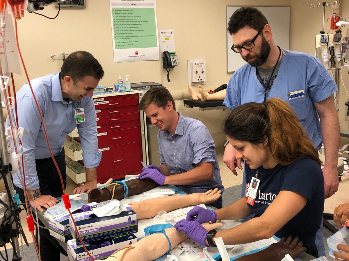 An exciting day teaching eager <a href="/EMRES_MGHBWH/">HAEMR</a> interns core emergency medicine procedural skills led by none other than STRATUS' 2019 Faculty #Simulation Educator of the Year, <a href="/davemega_md/">Dave Meguerdichian</a> 💉🥼🏥 #meded #FOAMed #FOAMsim