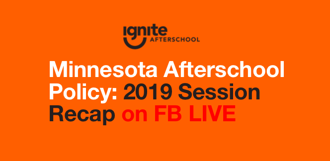 IgniteMN's tweet photo. Friday, June 28: Minnesota Afterschool Policy - 2019 Session Recap on FB Live! featuring Rep. Jim Davnie @jdavnie &amp; Rep. Fue Lee @RepFueLee RSVP @ https://t.co/Pqm4YXegpI #AfterschoolWorks #AfterschoolSuccess https://t.co/0DJZnoMopy