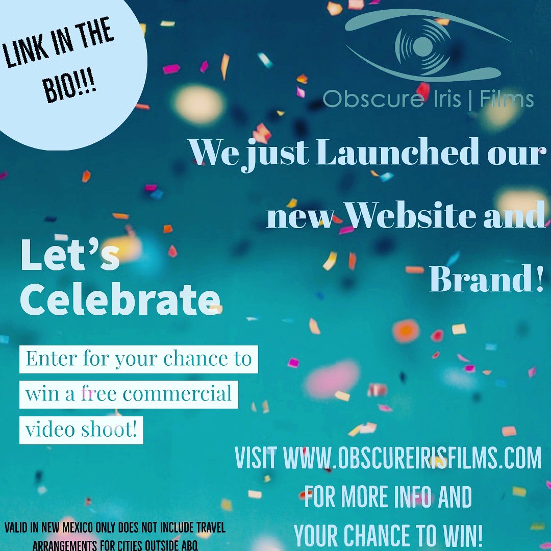 ObscureIris's tweet photo. New Website New Contest! Visit us today!
Contest Rules are available online!
#nmlocal #abq #nmtrue #NewMexico #smallbusiness #albuquerque #nmfilm https://t.co/2JQRCoVv41