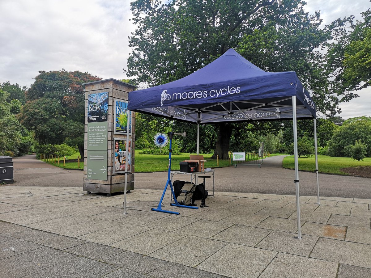 If you're attending the <a href="/kewgardens/">KewGardens</a> Summer Cycle this evening and your bike is in need of of a quick tune up, drop by our stand near the Victoria Gate