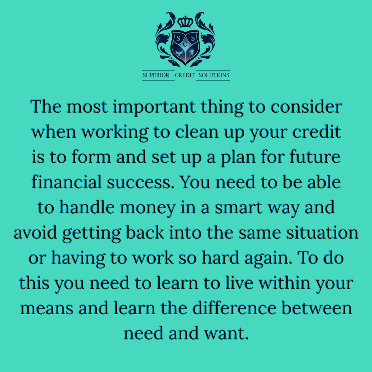 getitwithcredit's tweet image. This is one way to clean up your credit. You need to be honest with your self and with others about the life you can currently have, this will help you be about to reach the life you want in the future. 

#superiorcreditsolutions #iammorethanascore #scoreup #credit #creditrepair