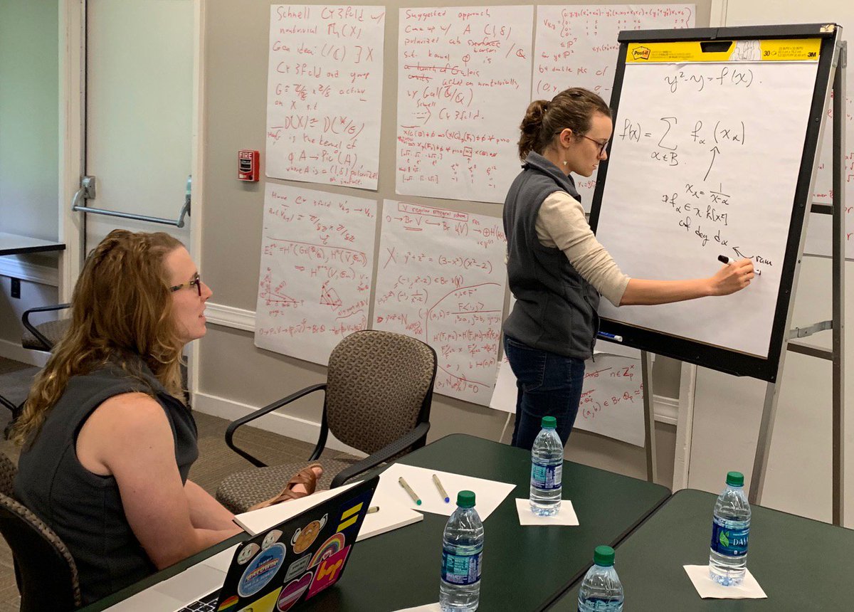 amermathsoc's tweet photo. AMS Mathematics Research Communities (MRC) 2019 Week 3: Explicit Methods in Arithmetic Geometry in Characteristic p. For more information about the MRC Program, please visit: https://t.co/pTcNarjiJi #AMSMRC19 #AMSMember https://t.co/ywRWHmB3Hp