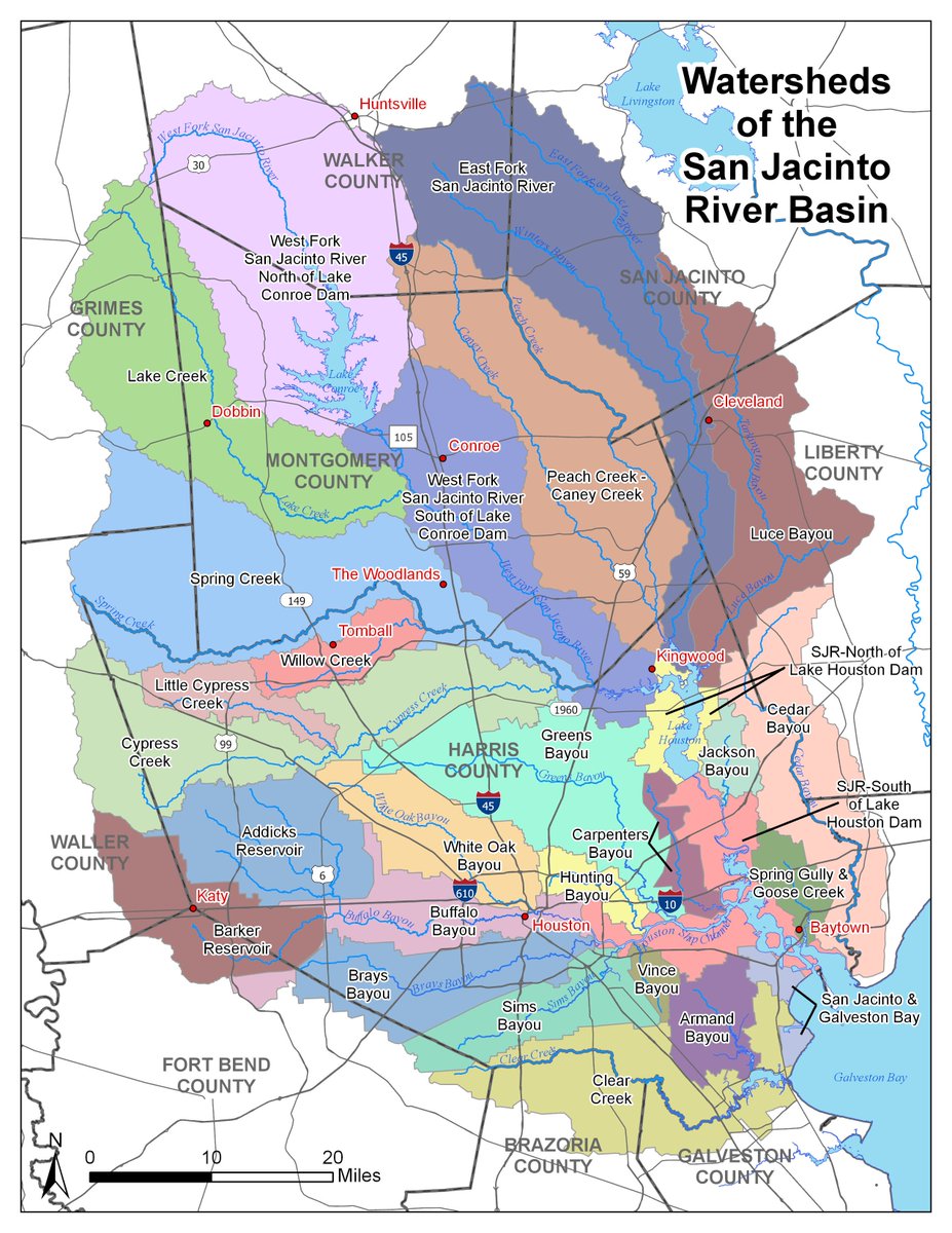 SJRA_1937's tweet photo. In partnership with @hcfcd we've updated our Watersheds Map for the San Jacinto River Basin. Which watershed are you in?
Stay tuned for the launch of our #KnowYourWatershed Campaign!
#partnership #HCFCD #SJRA #KYW #GreaterHoustonRegion #MontgomeryCounty #HarrisCounty https://t.co/OxdcydDwEt