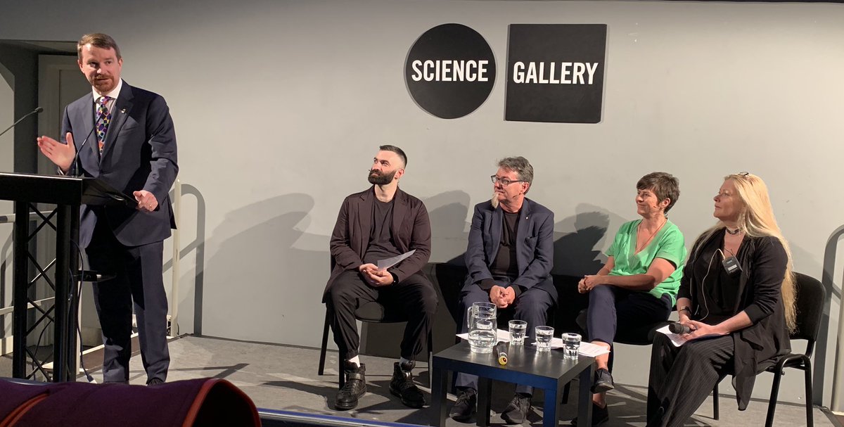 uowresearch's tweet photo. Are advances in science and technology accelerating our quest for perfection? Interesting panel discussion @SciGalleryDub #scperfection - part of a new exhibition ‘Perfection’ all  the way from @scigallerymel - good to see @Uow @GordonGWallace representing @uowresearch https://t.co/9xscRxCqS1