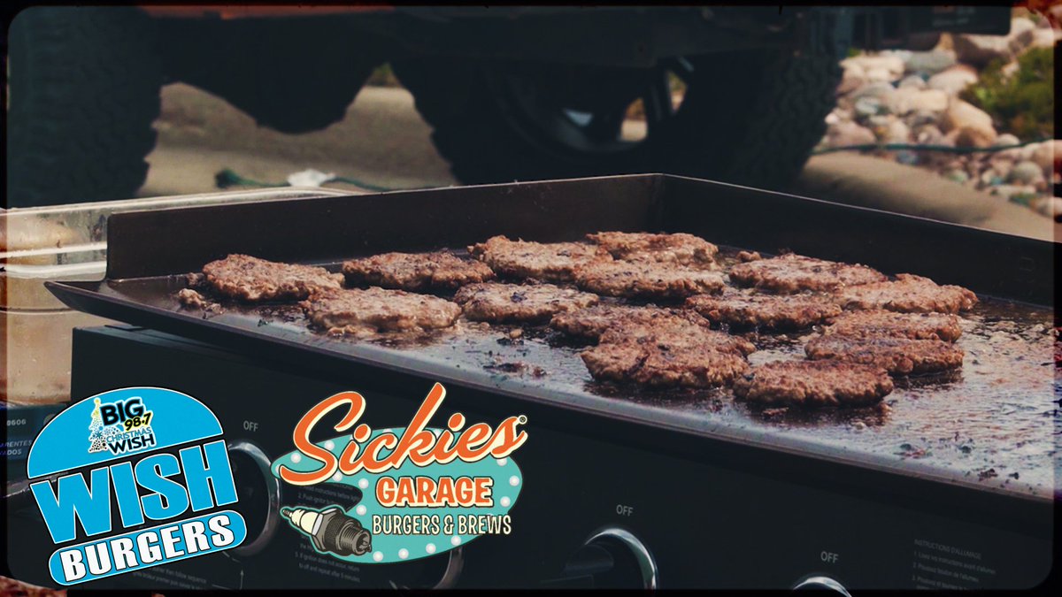 sickiesburgers's tweet photo. We're proud to be a part of the @BIG987FM Wish Burgers event each year. Thanks to everyone that stopped by yesterday and helped raise money for the Big 98.7 Christmas Wish! WATCH: https://t.co/617qsOKNTs https://t.co/dlgkwMdhcK