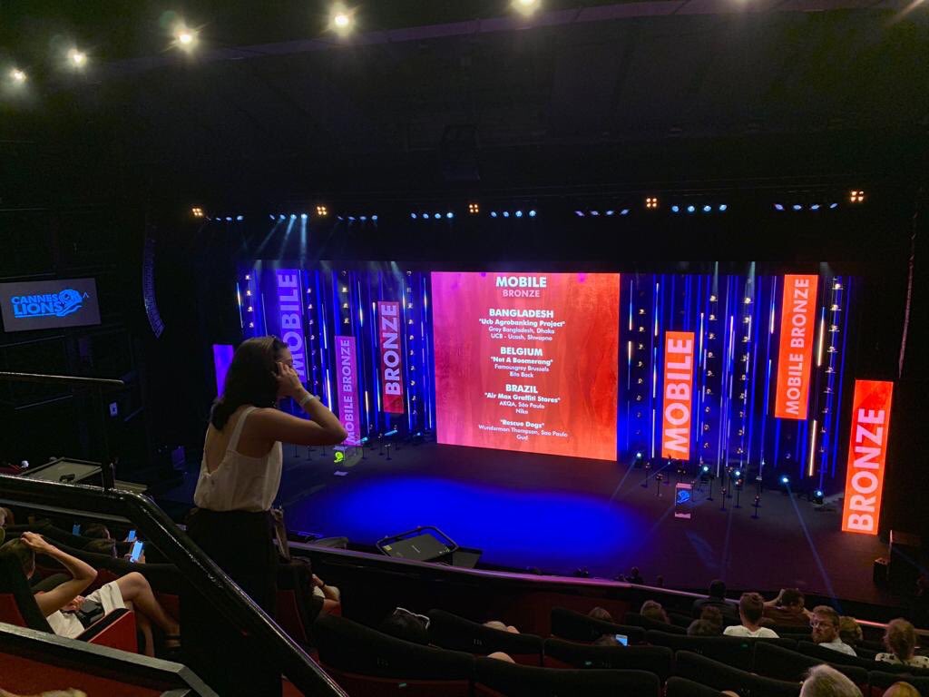Our second lion has been caught. BRONZE for ‘Not A Boomerang’ and @bitebackorg! 🦁🐘 #canneslions