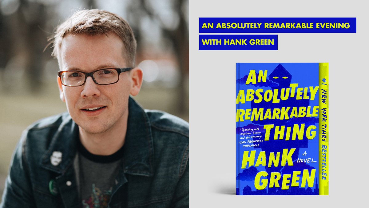 ON SALE NOW! Join <a href="/rollingroadshow/">RollingRoadShow</a> for a remarkable evening with YouTuber and author <a href="/hankgreen/">Hank Green</a> at Stateside at The Paramount on 7/30! All tickets include a signed copy of his book, plus a meet and greet with Green himself! 🎫 Tix: bit.ly/2XthGK0