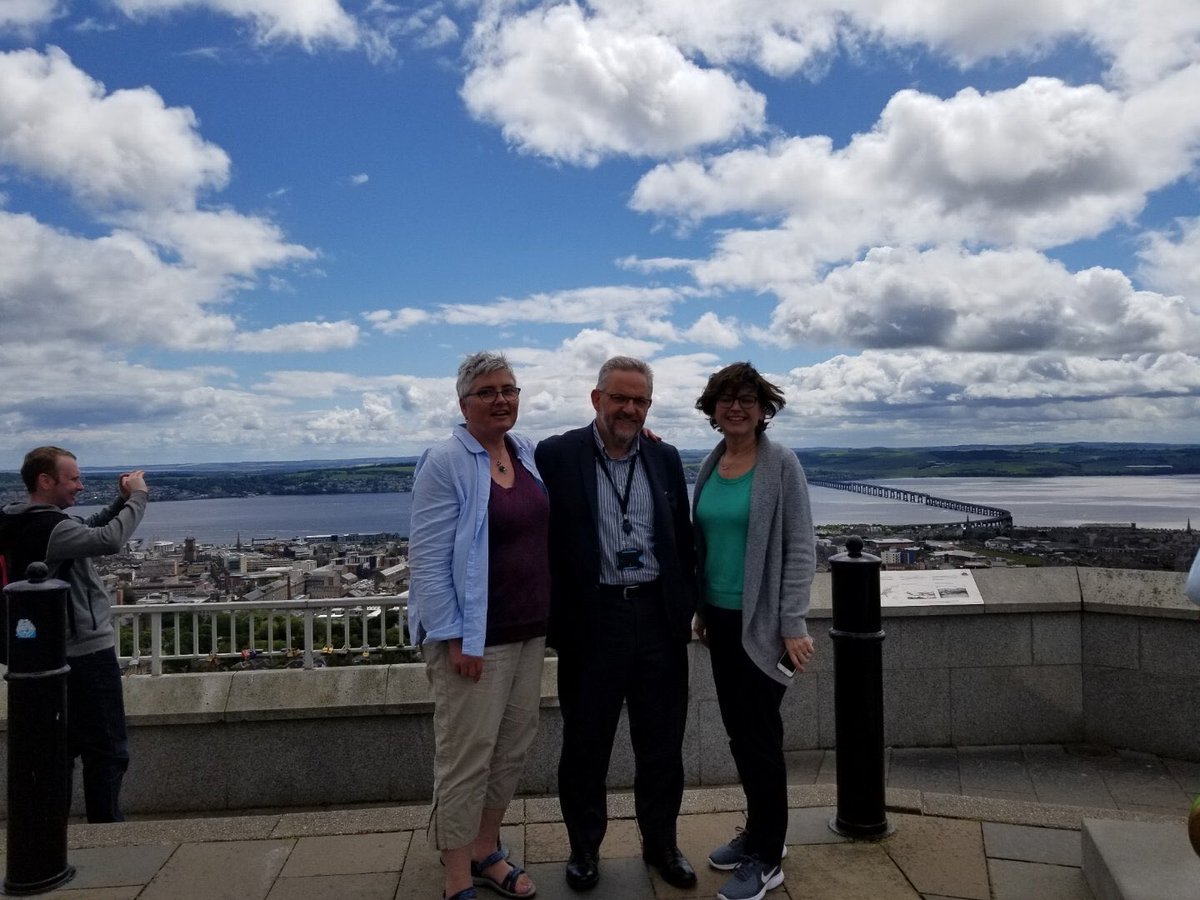 Dundee is lovely!  Thanks to Stewart Murdoch for a bit of a tour this morning. Can’t wait for the conference to begin. <a href="/wcdc2019/">World Community Development Conference 2019</a> @Clare_MacG #WCDC2019 #dundeelaw