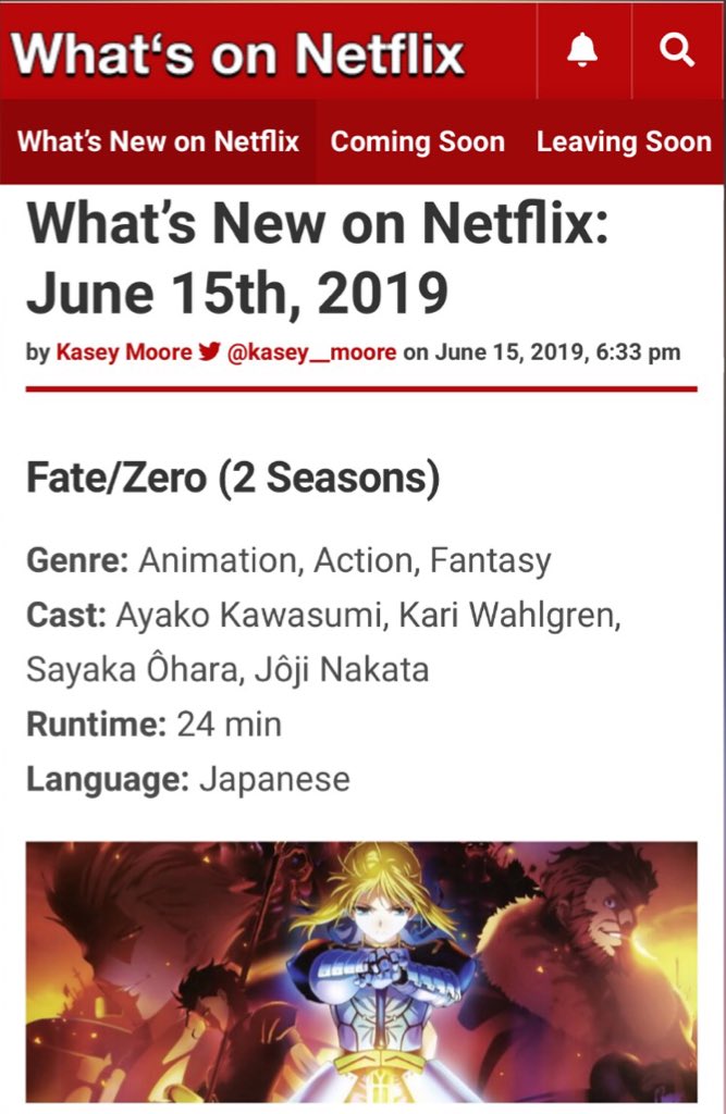 Kari Wahlgren If You Haven T Seen The Fate Zero Anime Series Now S Your Chance On Netflix Saber Is One Of My Favorite Characters I Ve Voiced Link T Co 4fwnmizpmp Thursdaythoughts T Co Ec3g4p14dd Kari Wahlgren If You Haven T Seen The Fate Zero Anime Series Now S Your Chance On Netflix Saber Is One Of My Favorite Characters I Ve Voiced Link T Co 4fwnmizpmp Thursdaythoughts T Co Ec3g4p14dd