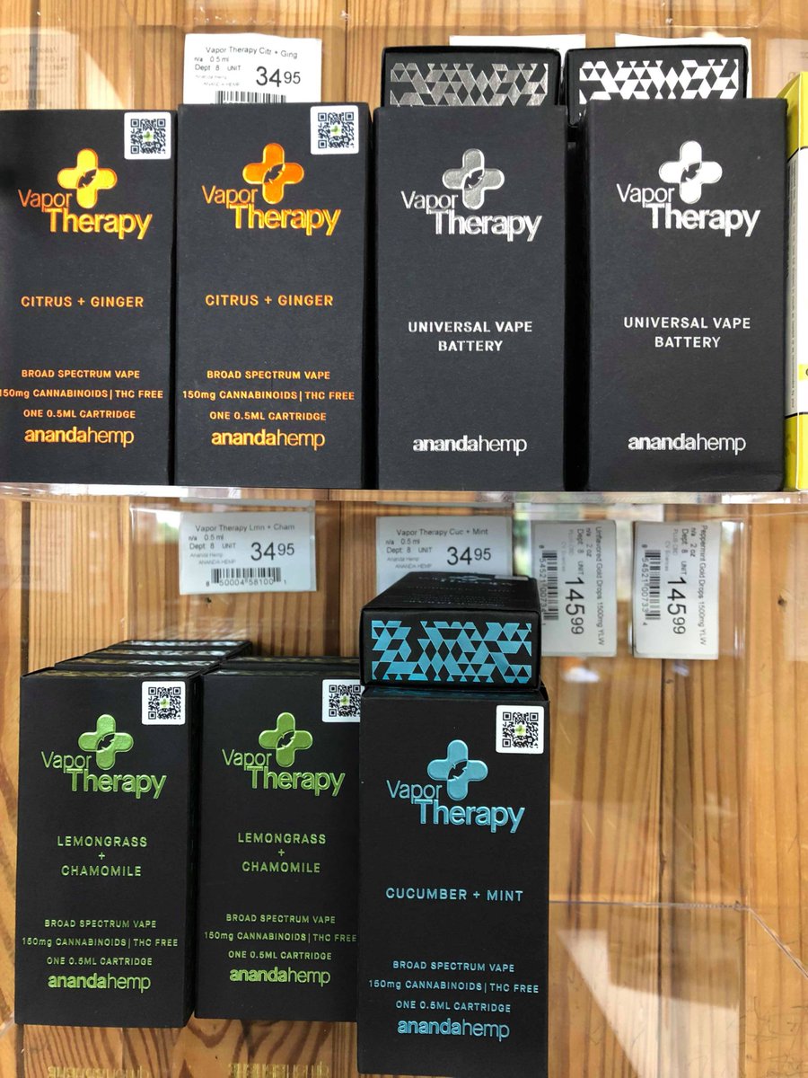 MotherEarthFood's tweet photo. ***NEW PRODUCT ALERT***
Vapor Therapy & Tinctures from ANANDAHEMP! #anandahemp #cbdoil #FullSpectrumHempExtract #kentuckyproud https://t.co/WwD2VrX6jF
