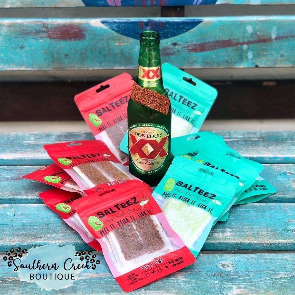 🍺 ANOTHER restock for y’all!!🍺

Salteez Beer Salt Strips•• $8 or 2 for $15!!

southerncreekboutique.com/collections/an…

Use code SALT at checkout for $1 off of 2 packs!!