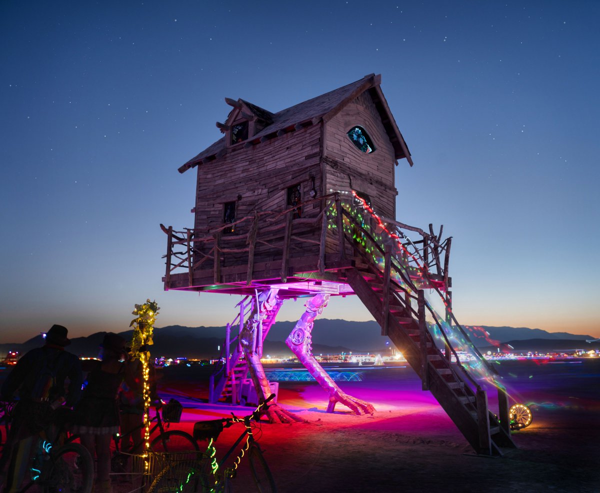 Trey Ratcliff On Twitter Remember Baba Yaga S House From Burning Man Last Year Well Now It May Be Moving To Fly Ranch They Have A Little Fundraiser Going For This Project At