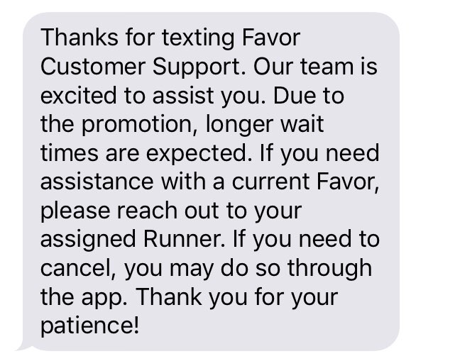 EmaDW's tweet photo. @favor hope the promotion is going better than my order this evening. #favorfail https://t.co/nPPGEp2JEC
