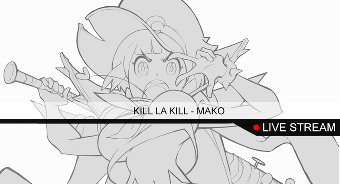 Live on Twitch! Let's keep working on #Mako from #killlakill https://t.co/rGWCQKRnJF 