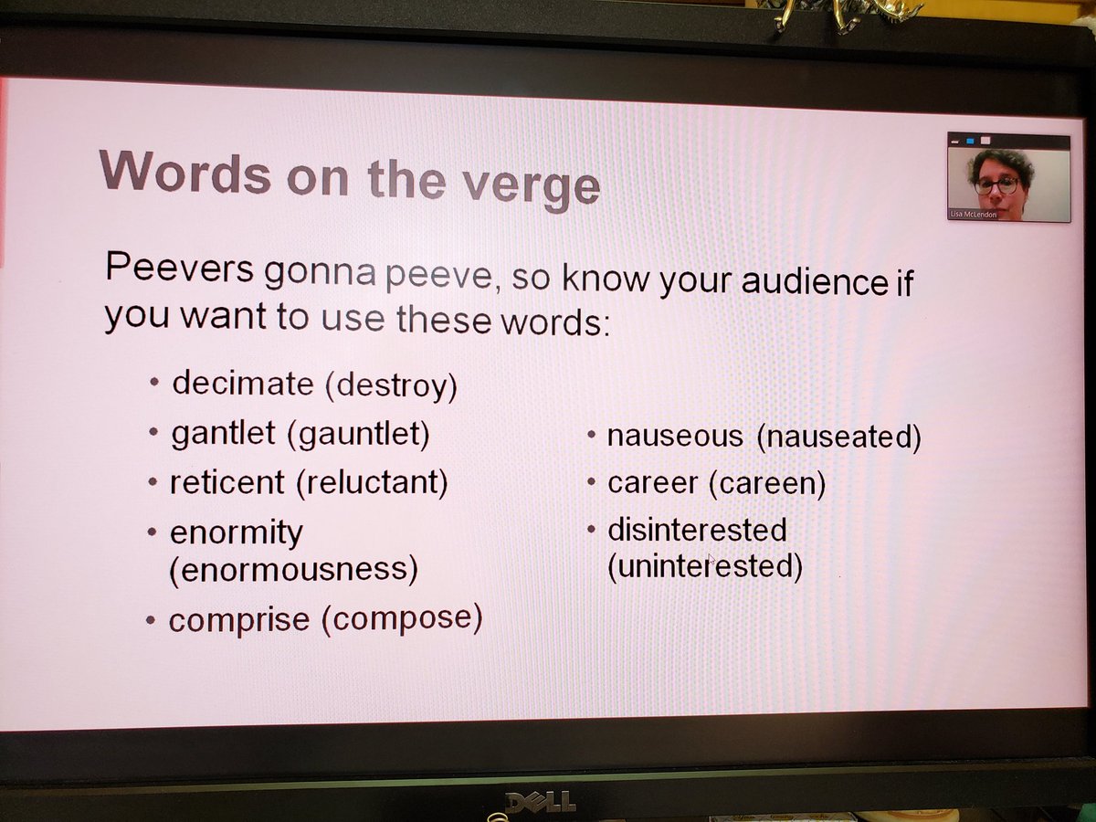 BrenPDX47's tweet image. Have I mentioned how much I love @copyeditors? Today I&apos;m watching a free webinar about wordiness and how to be more concise. 🙌 

Thanks for the examples and reminders, @MadamGrammar! #ACESWeb19 #WordNerd #GrammarMatters