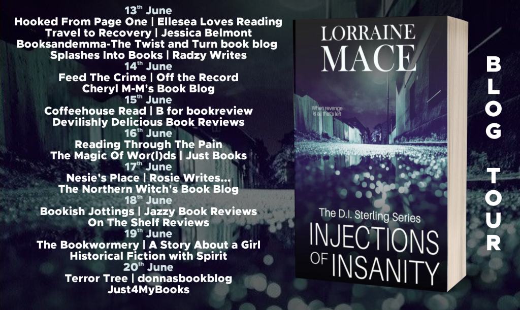 dmmaguire391's tweet photo. #BlogTour #BookReview for Injections of Insanity by Lorraine Mace @lomace @rararesources #InjectionsofInsanity https://t.co/kHlQ561rSH https://t.co/0qilTVcNJr