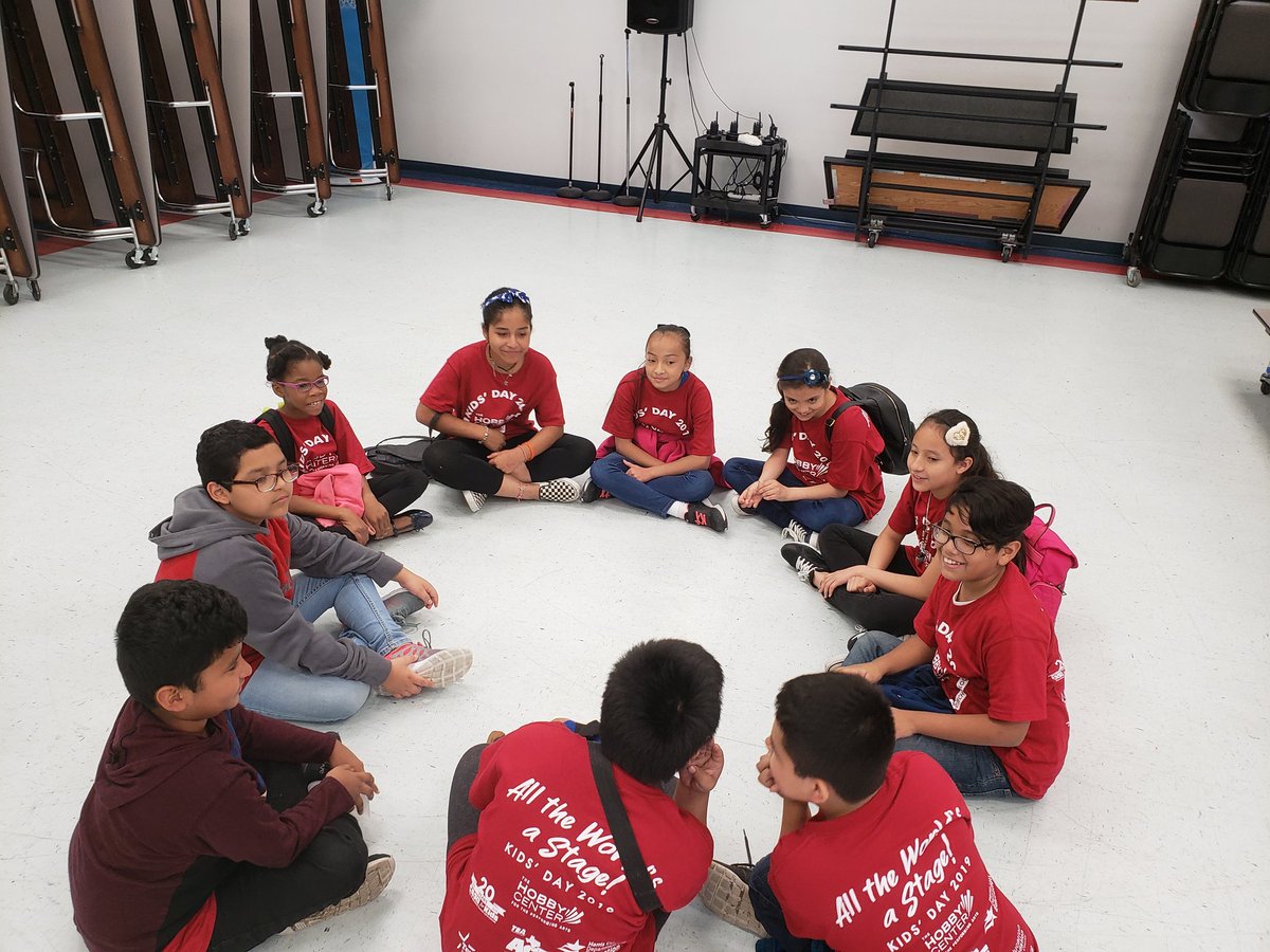 bissonnetasp's tweet photo. All aboard the @HCDE_CASE Express! Our 4th grade Cardinal Camp students are loving Kids' Day at the Hobby Center 💕 https://t.co/vJdjPXq88X