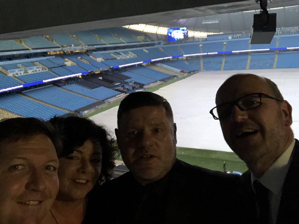 Kinny00's tweet photo. @ManCity with Burnley FC - Chris &amp; Denise.
  #seha2019 @VertedaUK @mpower_msl @Gibbo1882 @den3442 https://t.co/Jq1zm5pO3s