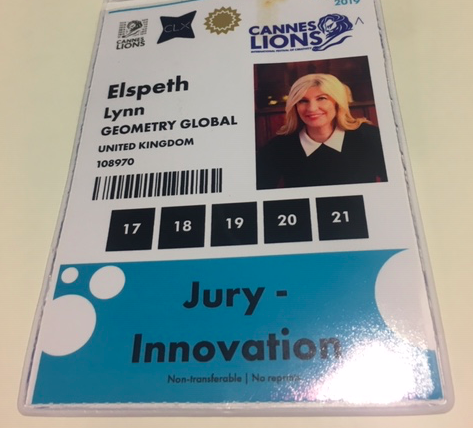 ELintheUK's tweet photo. Was a brilliant experience #CannesLions2019 #GeometryLondon #GeometryGlobal #Innovation thank you to a wonderful jury and Bill Yom our president #GeometryatCannes https://t.co/u0wTlXrRD3