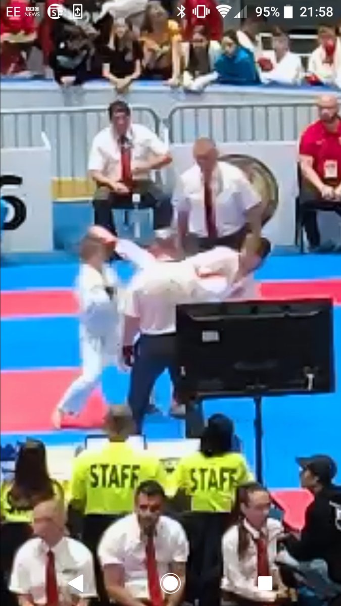 eccleston_joel's tweet photo. A long day one at #WUKF World Championships in Bratislava. Just back to hotel from 8am this morning and its 10pm now. My individual categories begin tomorrow with kata. I'll keep you all updated @yipiyap @BCAWarrington https://t.co/bm0ftTHbLT