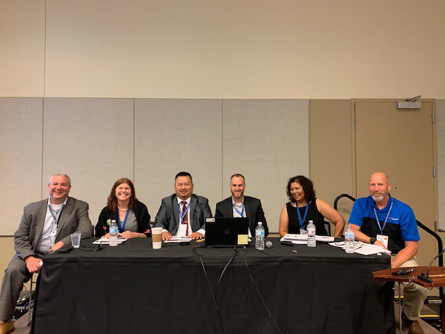 nycemergencymgt's tweet photo. .@nycemergencymgt, @NYCParks, and @NYCSchools are sharing best practices regarding disaster response and recovery at this year’s National Homeland Security Conference in Phoenix. #NHSC2019 https://t.co/YbdXExTVF2