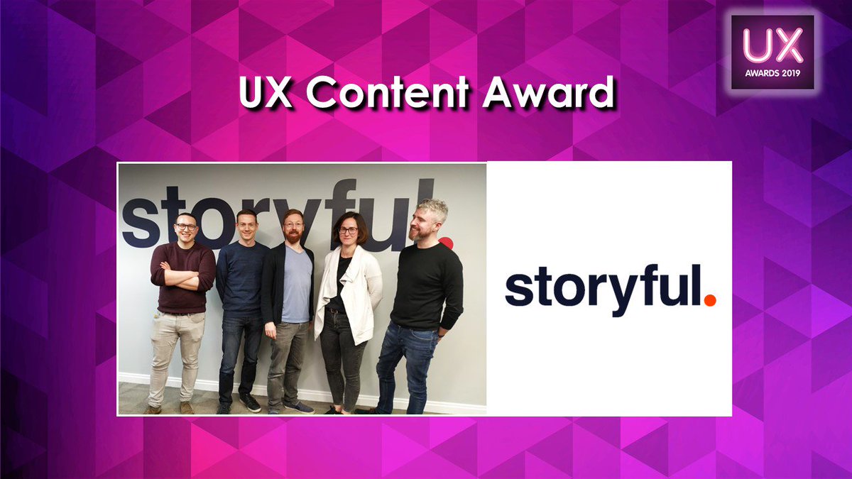 UXAwardsIRL's tweet photo. Well done to Newswire by @Storyful on winning the UX Content Award! #UXAwardsIRL https://t.co/S5uKaqhTgj