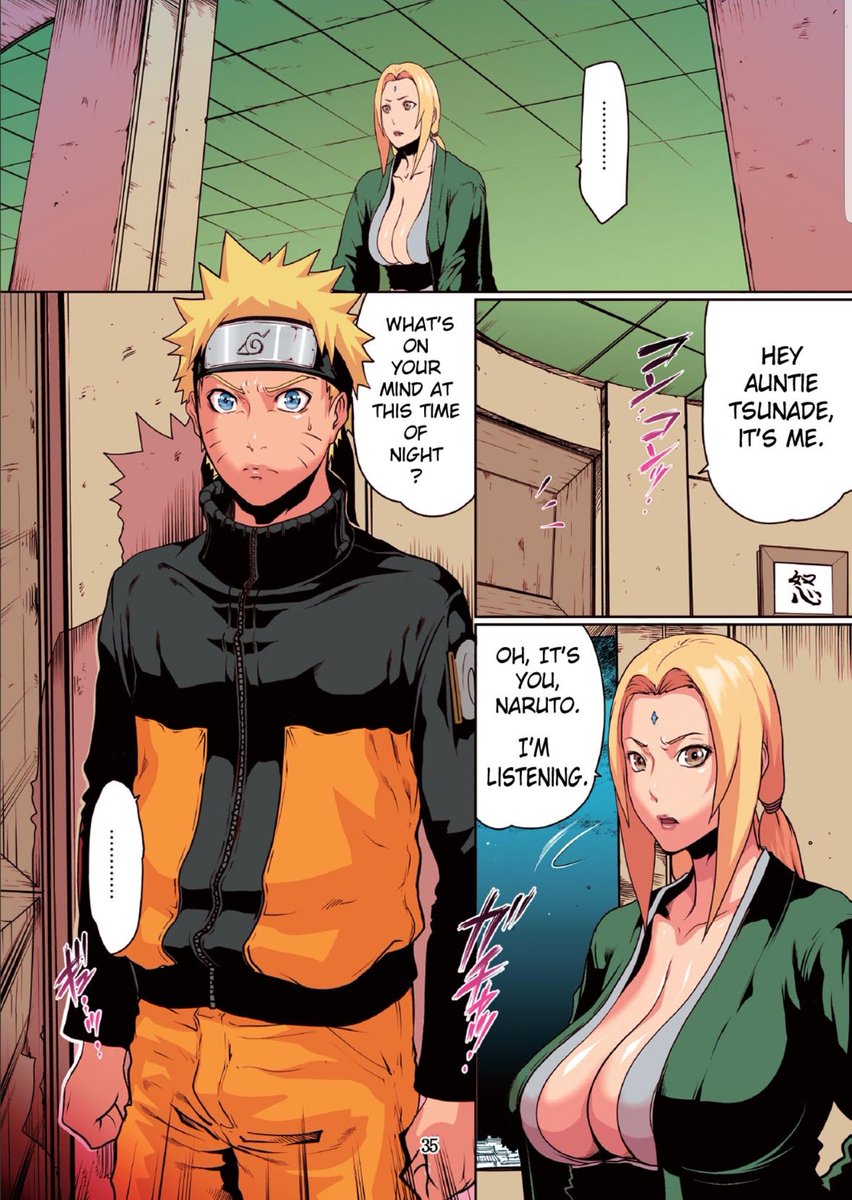 "A-ah, Naruto is so pushy." 