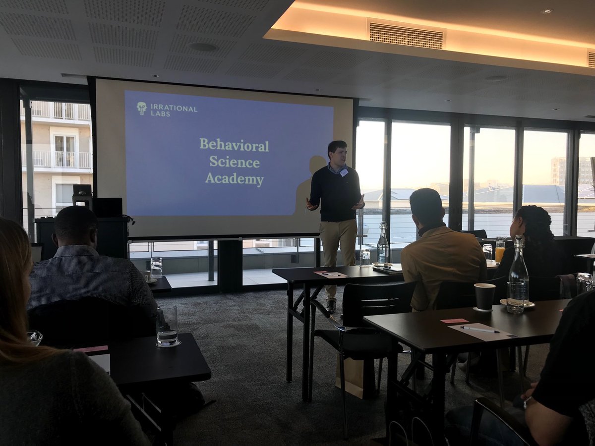 samfleming_co's tweet photo. Rich and useful learning time at the Behavioural Science Academy this week with @bermster @evelyngosnell and @RichardMathera from @IrrationalLabs and the team from @i2ifacility @cenfri_org @Finmarktrust #financialinclusion #BeSciAfrica https://t.co/oIyA90ipKX