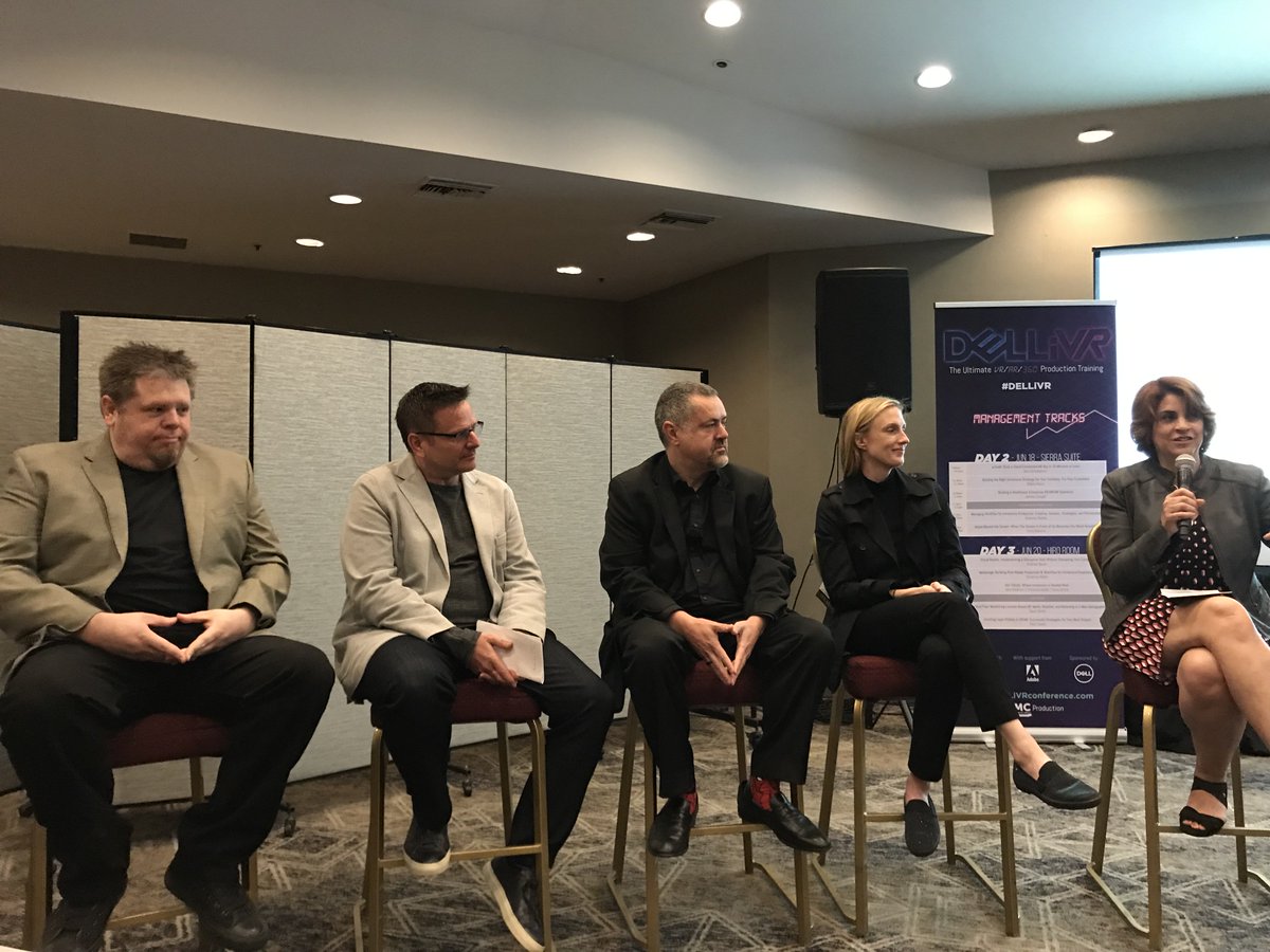 Great insights from our friends <a href="/johnkbucher/">John Bucher</a>, Dane Smith, <a href="/VRGaryatDell/">Gary Radburn</a>, and <a href="/ChristinaHeller/">Christina Heller</a> on the ‘Hot Trends: Where is Immersive Headed Next’ Panel at the #DELLiVR conference.