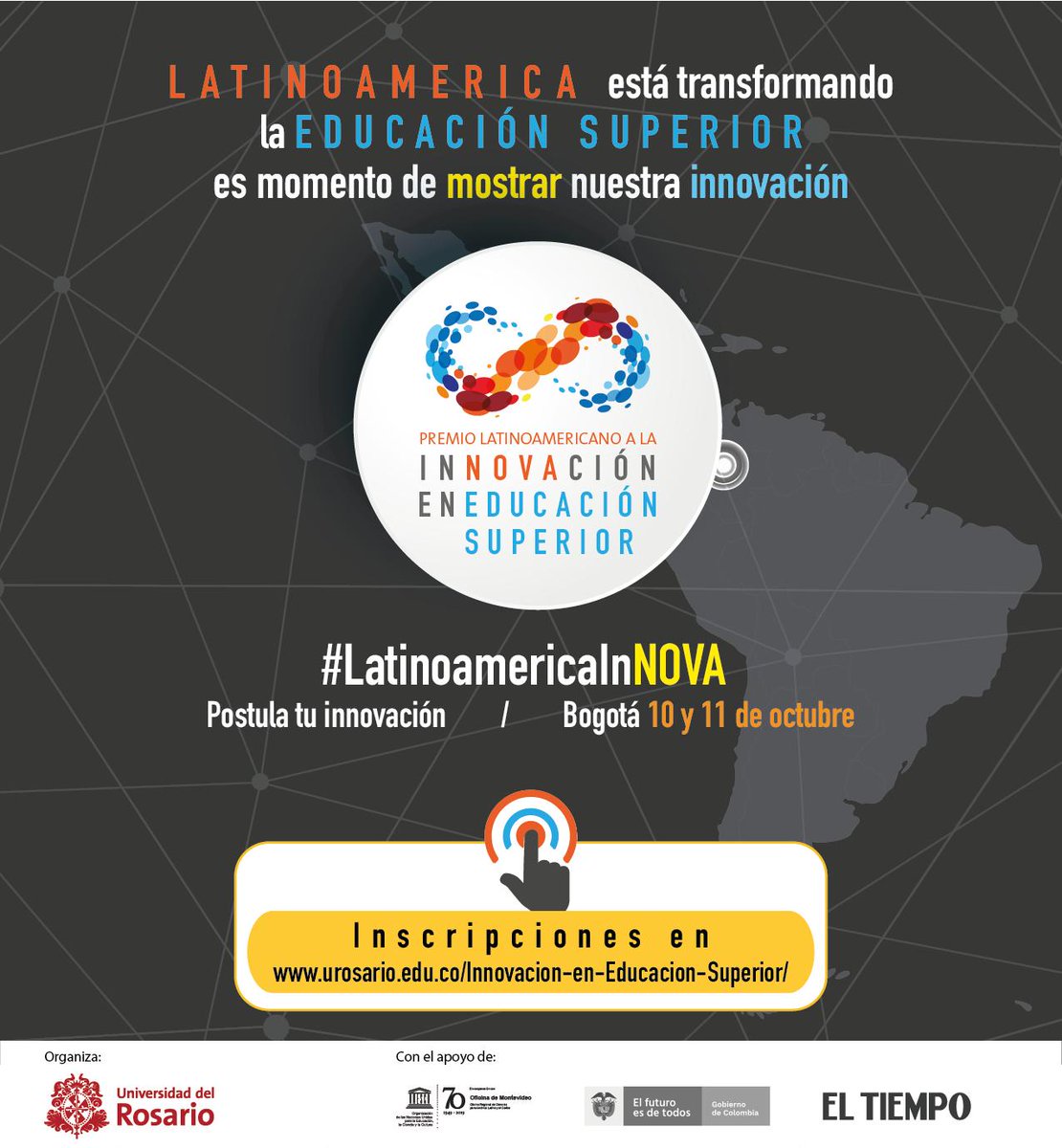 MincienciasCo's tweet photo. Postula tu innovación al Premio a La Innovación de Educación Superior #LatinoamericaInNova hasta el 30 de Julio 👉🏻  https://t.co/Wa65epGMrj  @URosario @ELTIEMPO https://t.co/W03E0wYnDY