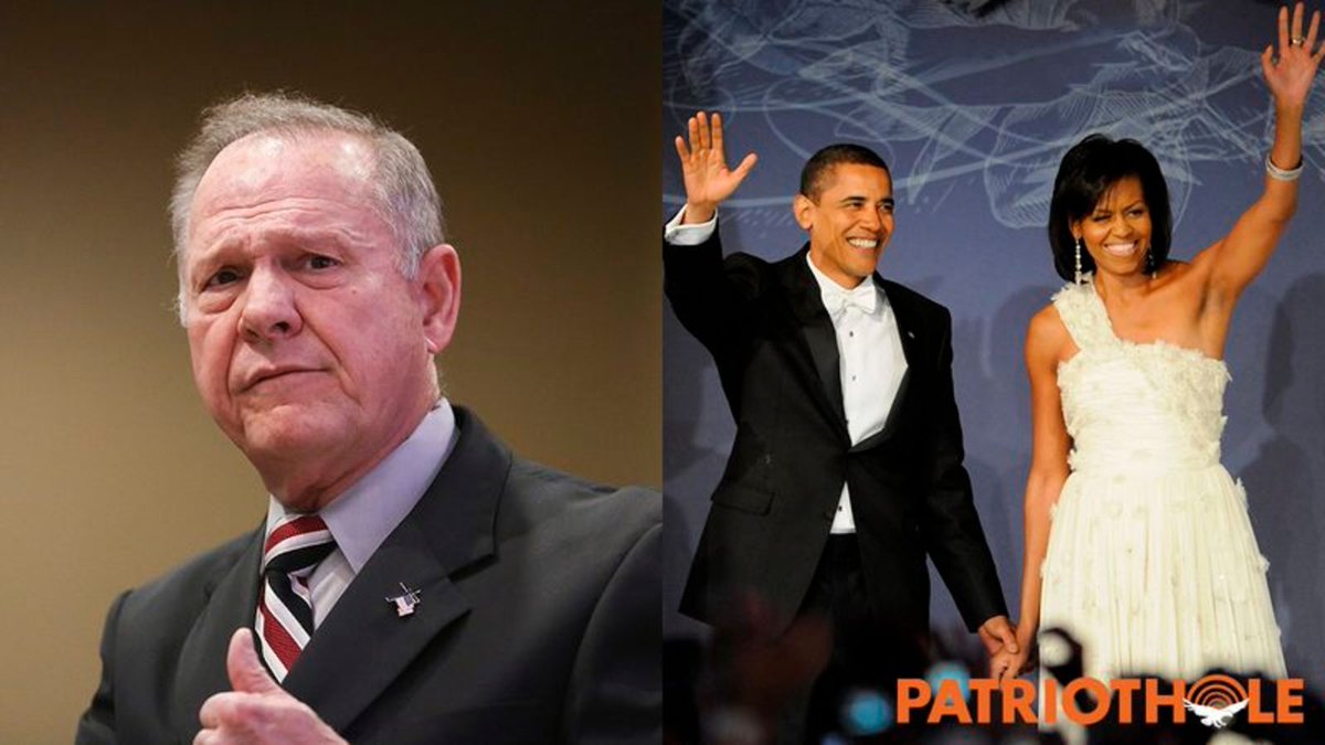 Liberal Hypocrites: Why Are Dems Criticizing Roy Moore When PEDO PREZ Barack Obama Is Still Married To FORMER TEENAGER Michelle Obama? trib.al/CxLmXR4