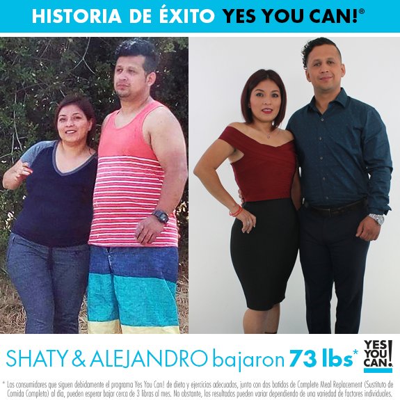 yesyoucan's tweet photo. Rodéate de personas que deseen lo mejor para ti, tal como nuestros #YesYouCanCoaches 💙. Ellos nos demuestran que en comunidad somos más fuertes.
➡️ Shaty y Alejandro alcanzaron su peso ideal con el #TransformKit On-The-Go y su #YesYouCanCoach 🎊. 
🖥️ https://t.co/fz9h74pokg https://t.co/ulMlzkOMFw