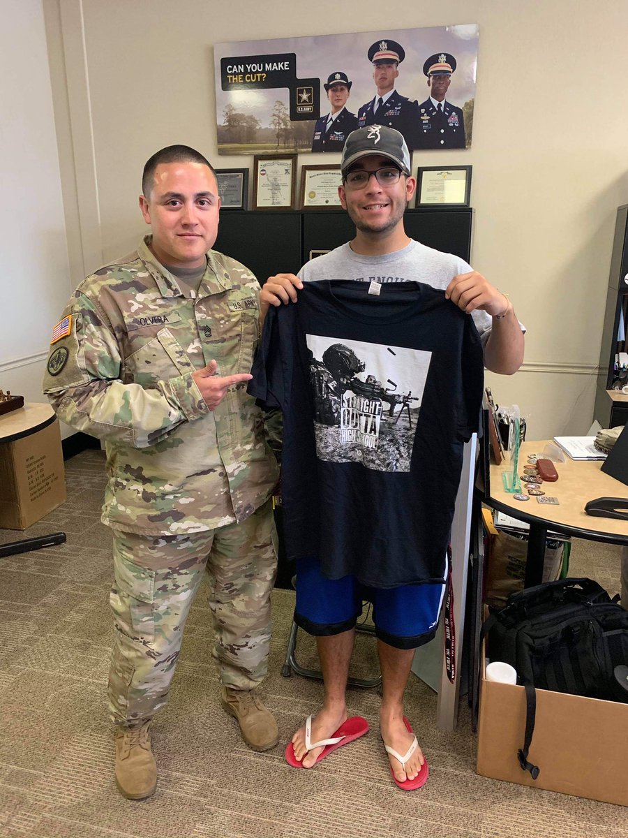 Shout out to this High School Grad! Akash Chhabra I Had to show some love and get him a cool dude T-shirt, 😆 Congratulations again, looking forward to seeing you in uniform. 
ARMY HOOAH🇺🇸💯😎
#armylife
#puteminboots