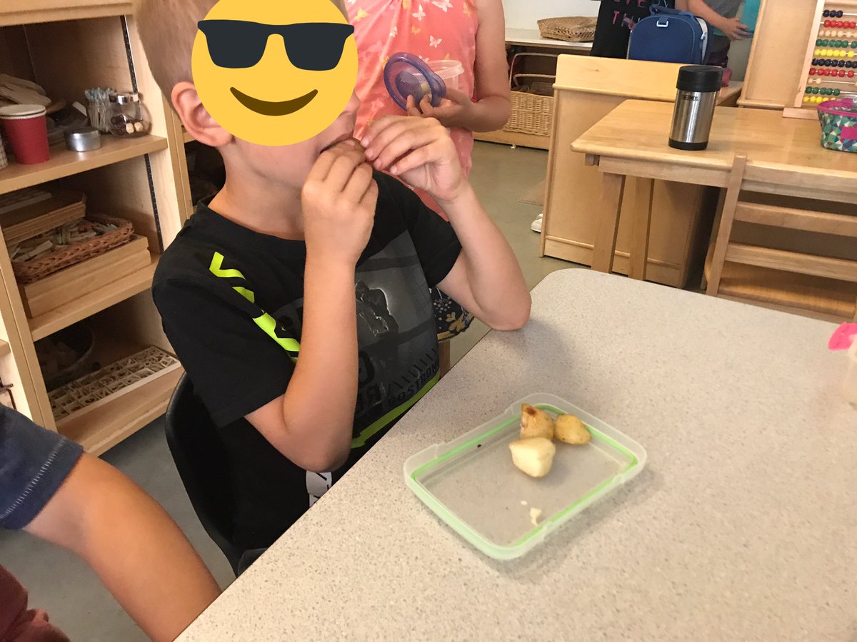 david_harel's tweet image. Washing, cutting, seasoning, mixing, eating, and sharing! What a wonderful celebration with our potato harvest @bridgebulldogs @sd38learn #spudsintubs
