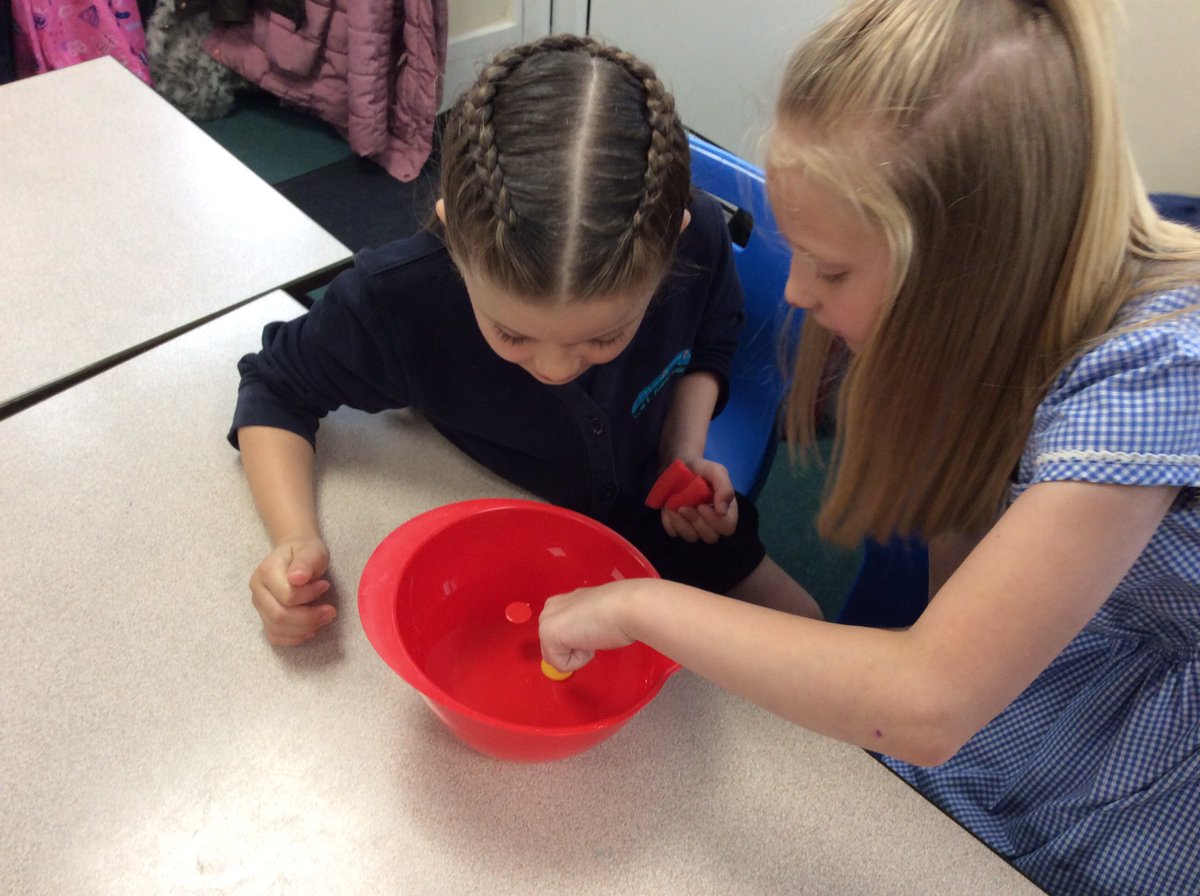Trinity_Croft's tweet photo. This week we have week finding out which materials float. https://t.co/Rm2MiRtep5