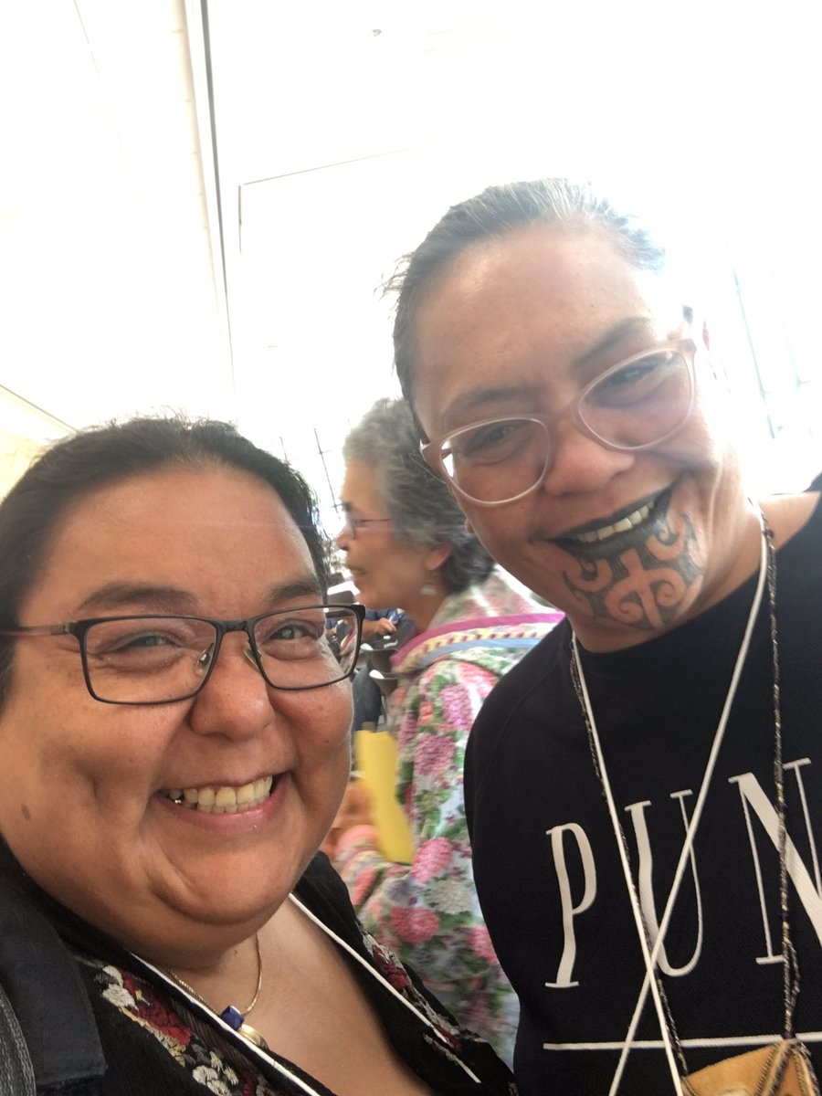 taniad09's tweet image. I was able to have lunch with some of the New Zealand delegation and they explained the process of tattooing and it’s deeply rooted traditional meaning at #Nuka2019.  Had to do the selfie @SCFNuka.  #Grateful #LearningFromOneAnother