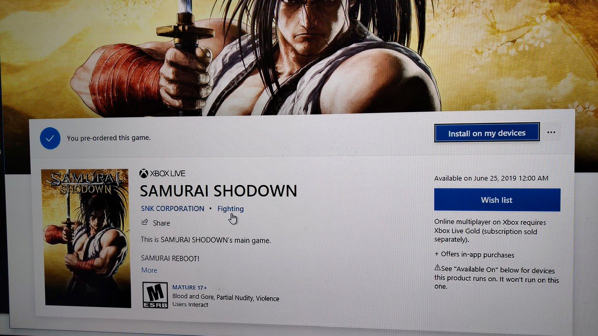 xyberknight's tweet image. I've been on the fence about getting @samuraishodown on console because of the #FreeLC campaign &amp;amp; extensive offline mode features. I guess you could say I removed myself from the fence &amp;amp; am prepared to #EmbraceDeath.